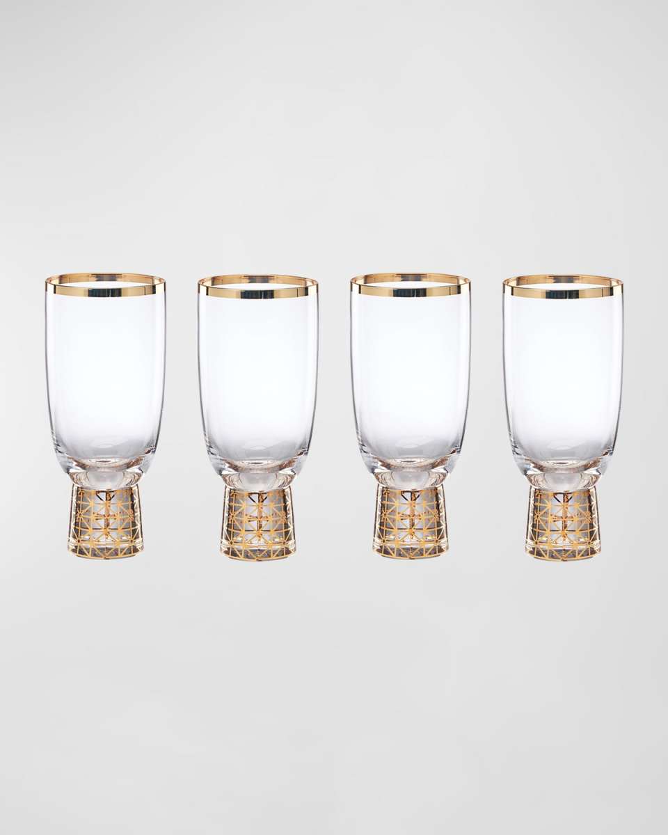 Tuscany Golden Frost Glasses, Set of 4